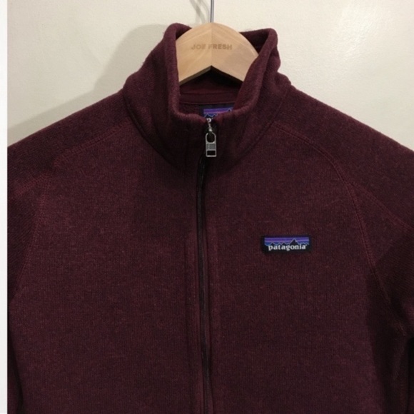 Patagonia Better Sweater Zip Up Size XS Maroon Burgundy Chicory Red - Picture 5 of 10